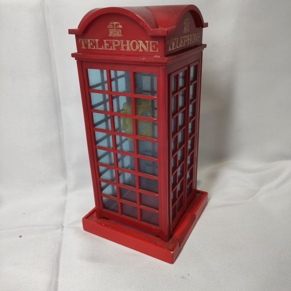 公衆電話ボックス 貯金箱 昭和レトロ