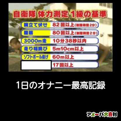 1日のオナニー最高記録 | 黒いがトンガってはいないブーツのブログ