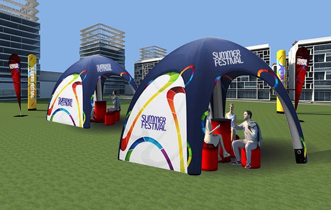 屋外イベント装飾防水対応のイベント企画＆ディスプレイ制作