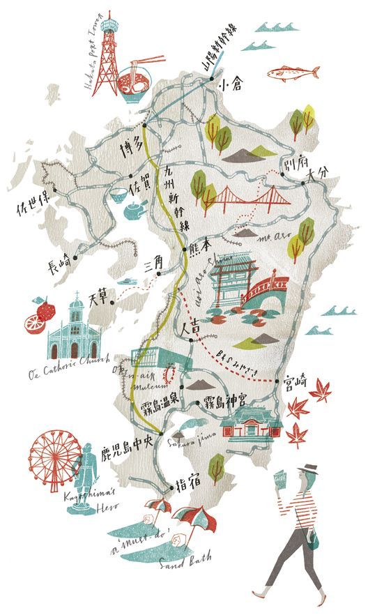 手描きの東京の観光地のシンプル線画イラストマップのイラスト素材92012652- PIXTA