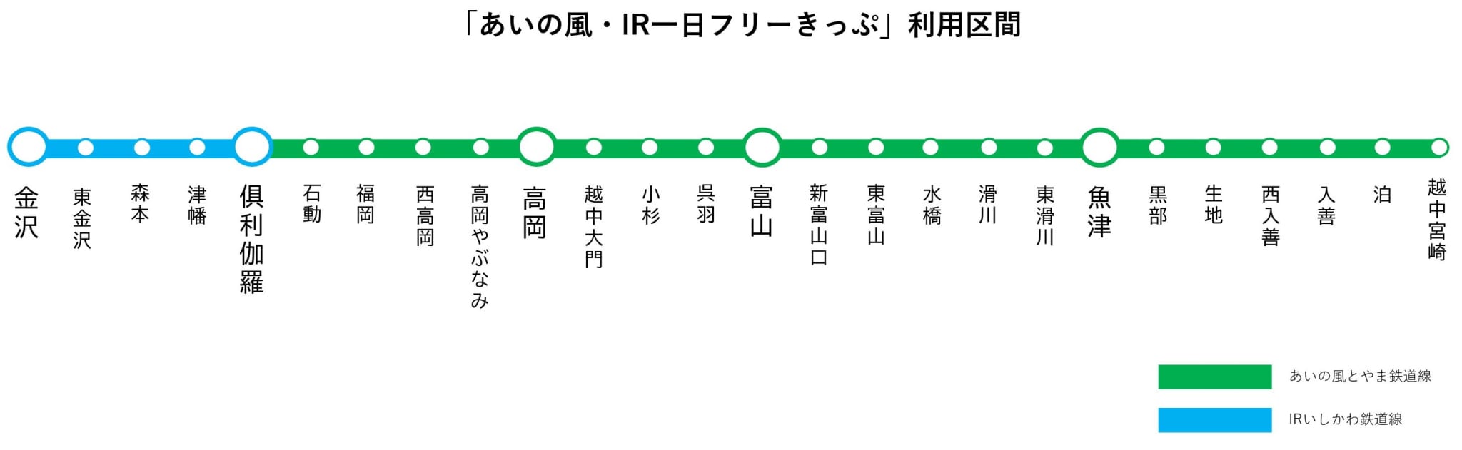 図解！青春18きっぷで北陸の乗り方(2)富山駅から西へ進みたい特例を解説！ | オキラクウサギ