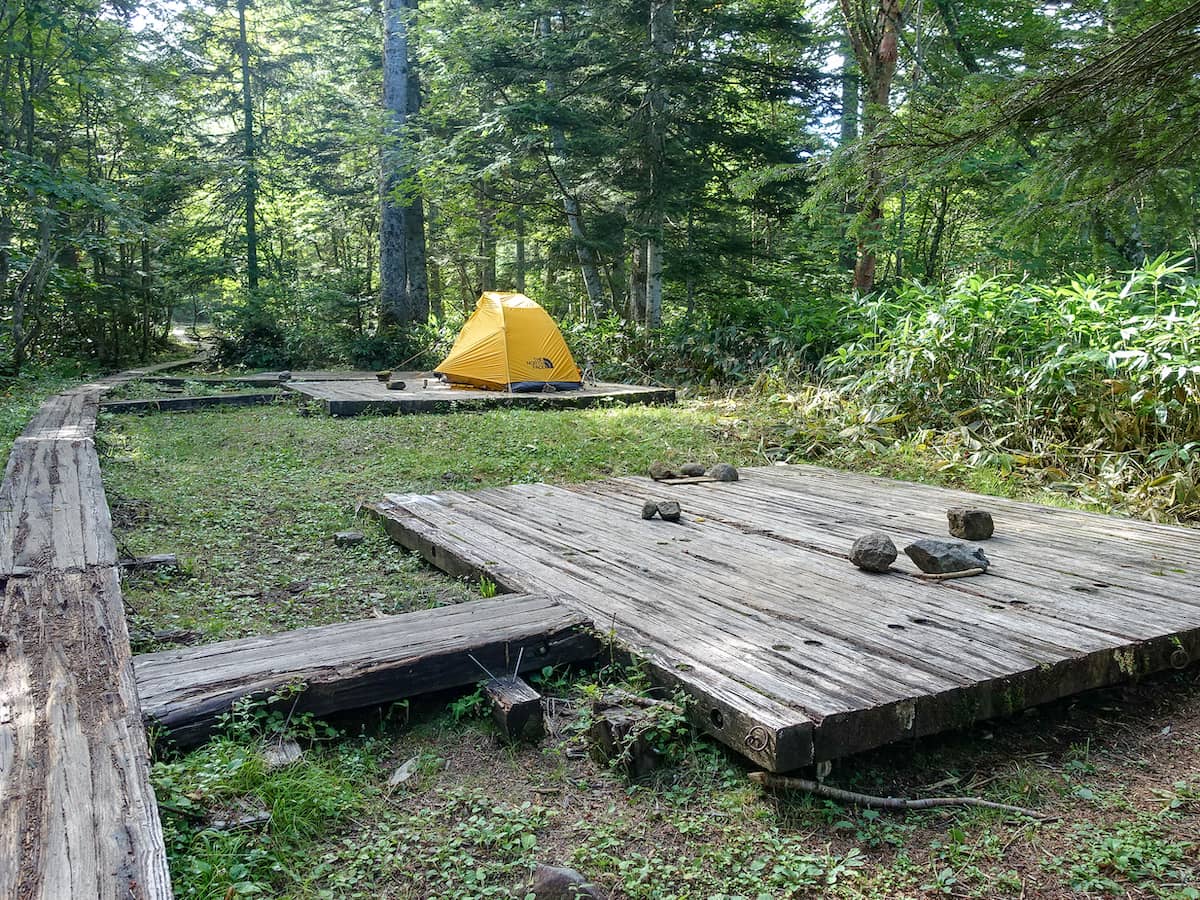 尾瀬沼キャンプ場尾瀬沼尾瀬ひのえまた山旅