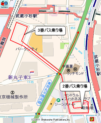 4 1 金 「小杉駅入口グランツリー前」バス停が新設武蔵小杉の整体院ブログ