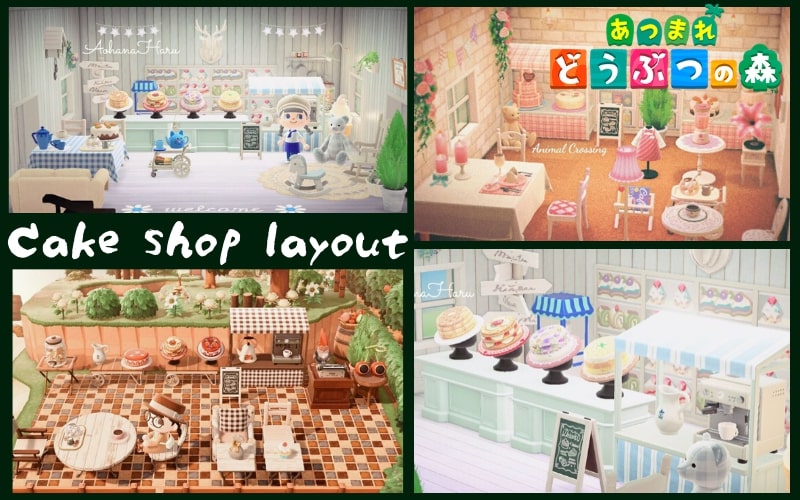 あつ森 グミちゃんのケーキ屋さん～案内所横・裏のおしゃれなレイアウト～ -