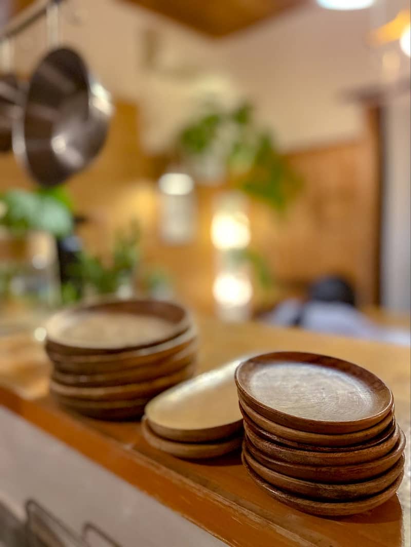 Amazonキャンプ 木製 食器セット 木