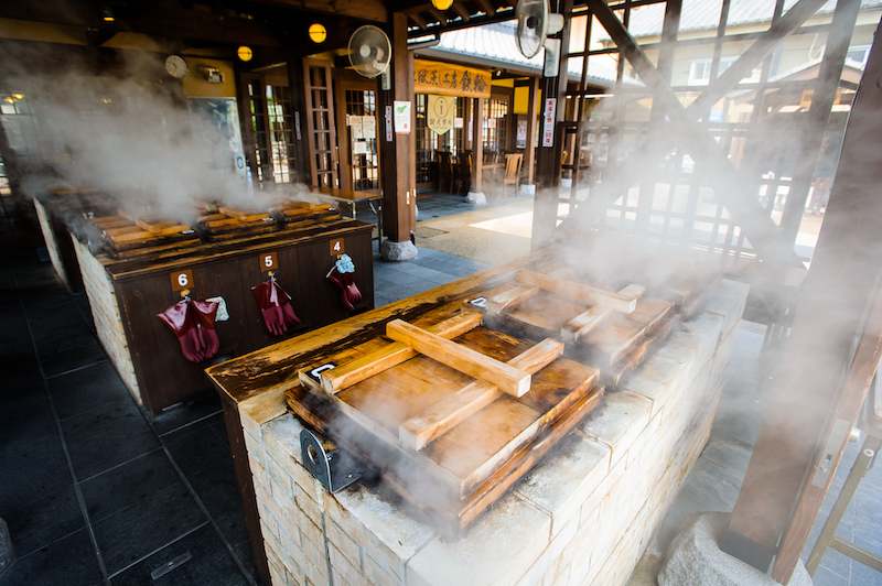 別府の地獄蒸し工房鉄輪でゆっくりめの朝ごはん。平日はやっぱり空いてる！とことこめ