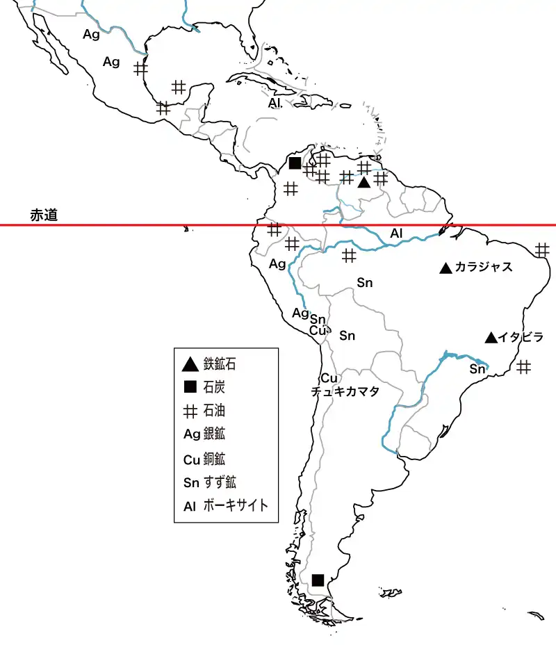 ラテン アメリカの首都、国境、川や湖での政治地図。国メキシコの北部国境からカリブ海を含む南アメリカの南端に。英語のラベルします。のイラスト素材・ベクターImage 63304086