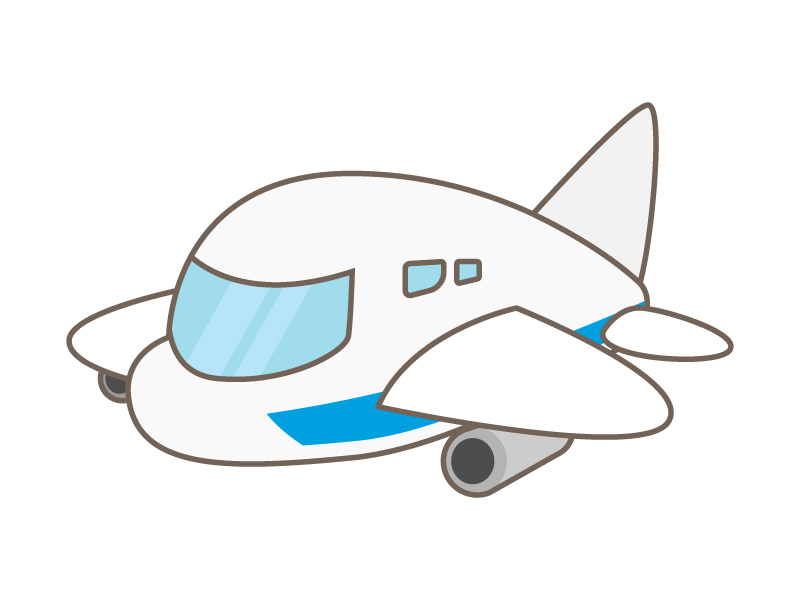 手書き飛行機イラスト - No: