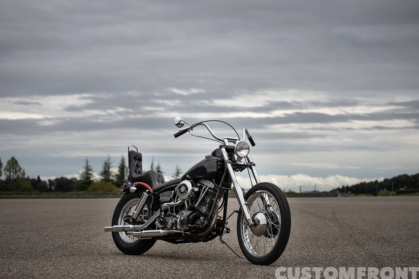 送料込み ビンテージ ハーレー ショベル フロントホイール