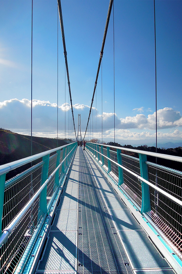 日本の橋 吊り橋 の長さランキングTOP5