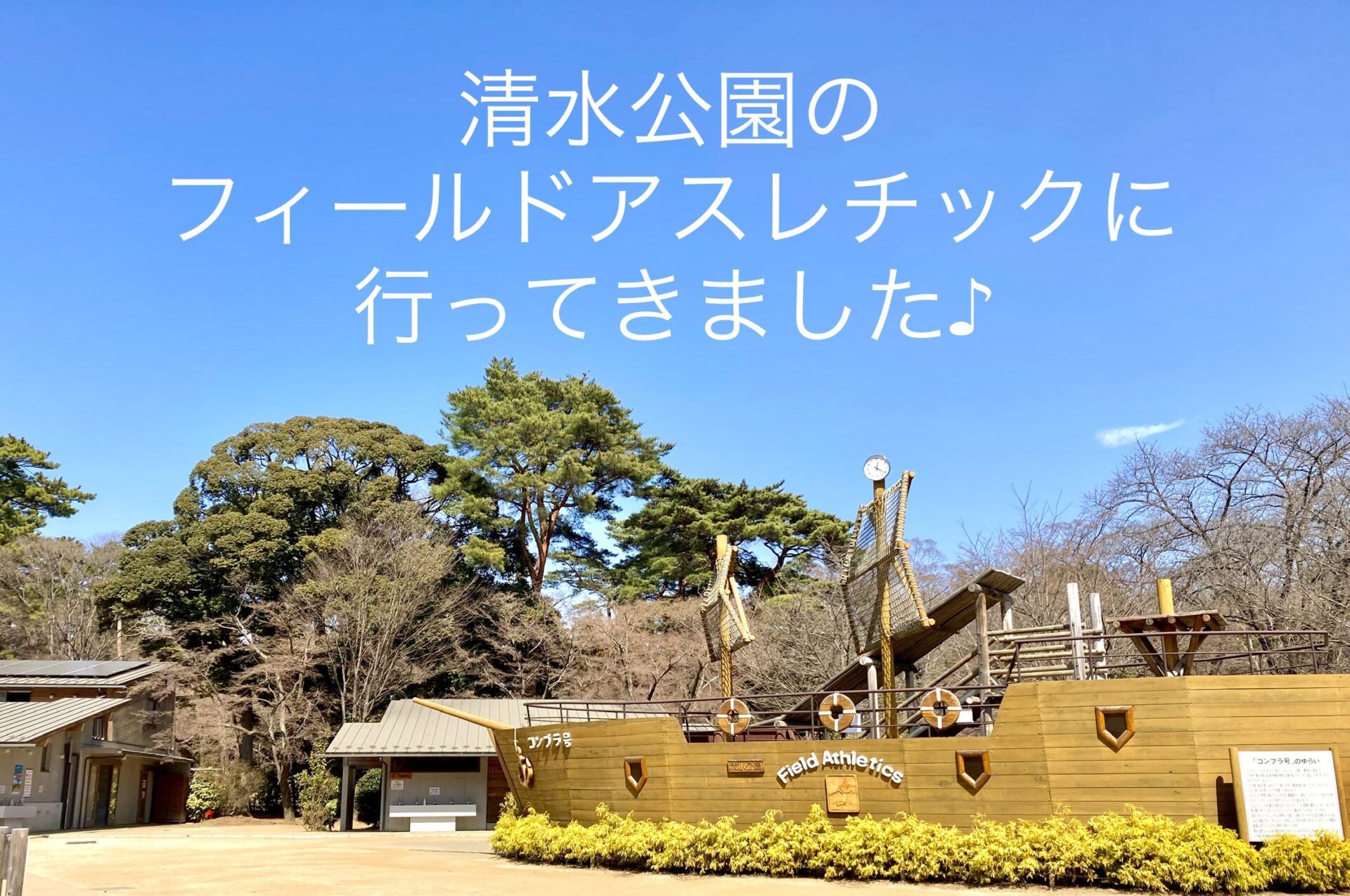 清水公園フィールドアスレチック 子供がみんな笑顔になる野田市清水trieat
