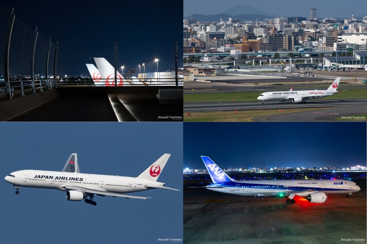 福岡空港の展望デッキで飛行機を見た - 飛行機搭乗奇行