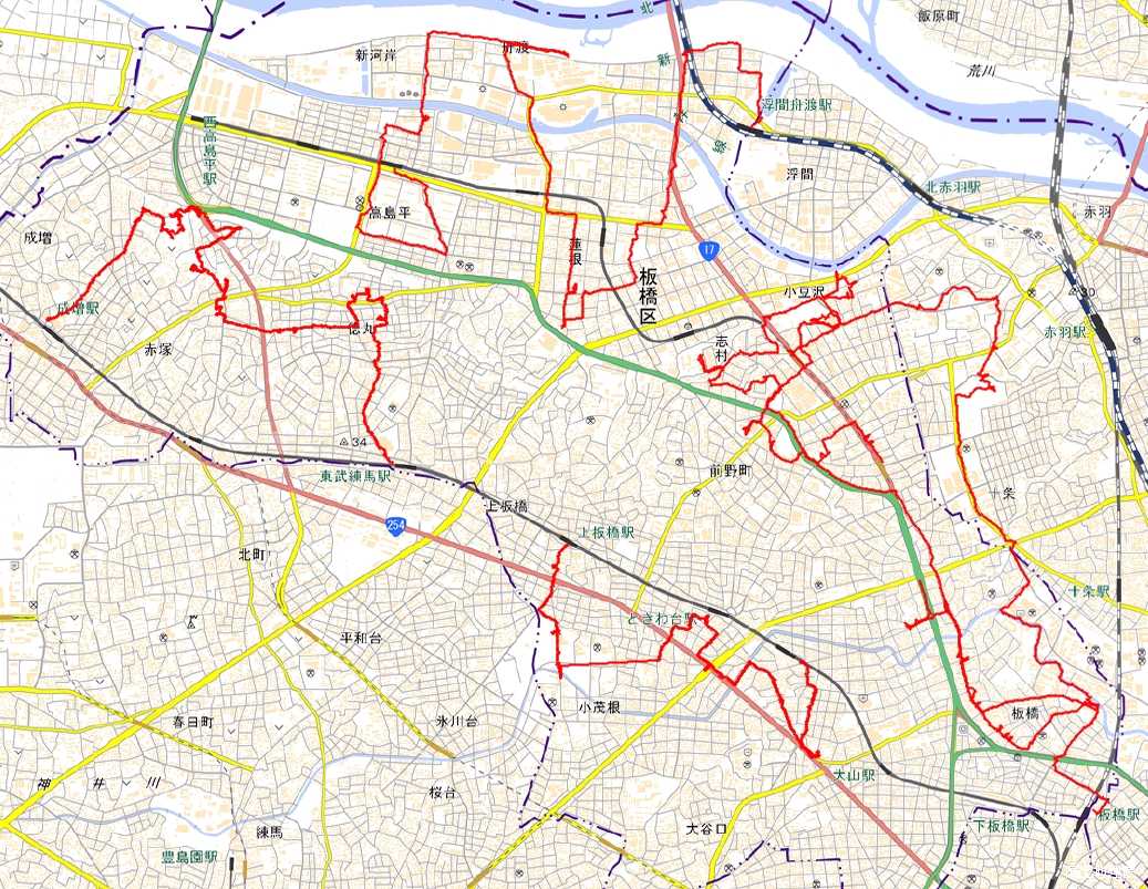 板橋区 新板中通り 板橋一丁目 :