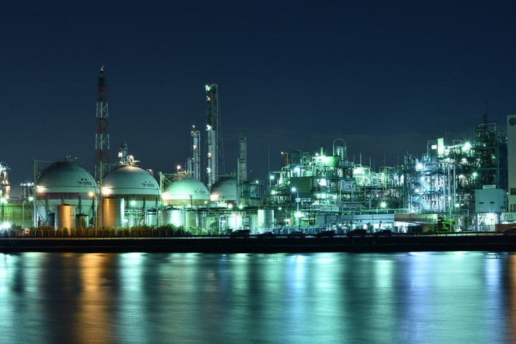 四日市コンビナートの夜景 三重県 四日市市192727614
