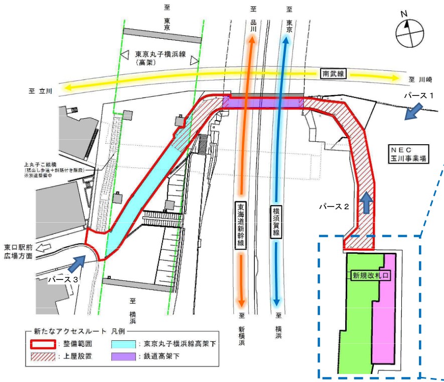 JR武蔵小杉駅：わかりやすい構内図を作成、待ち合わせ場所2ヶ所も詳説！関西の駅ガイド
