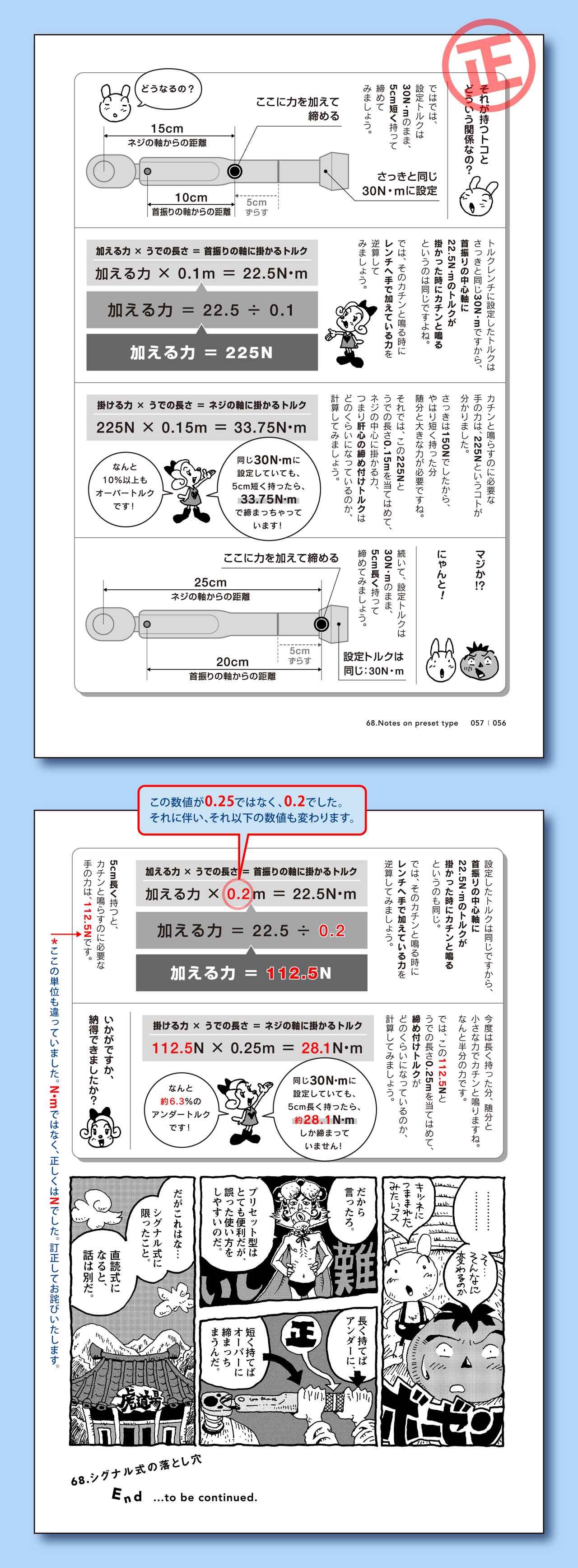 カスタム虎の穴＊ていねい整備編 Vol.4 訂正とお詫び