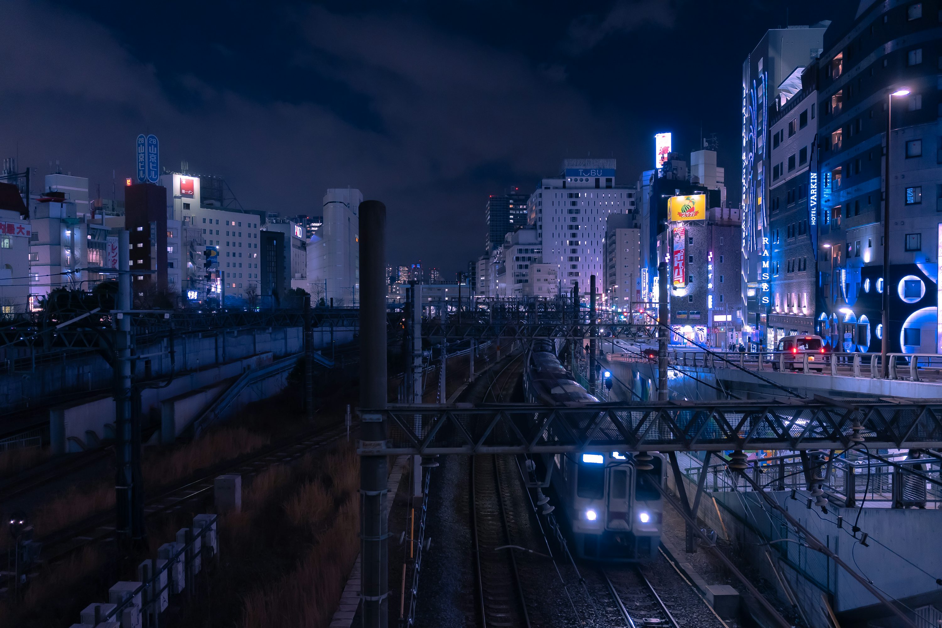 東京の夜の街iPhone スマホ壁紙ギャラリ