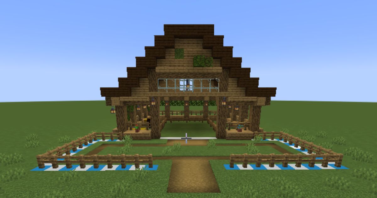 マイクラ おしゃれな馬小屋の作り方！馬が逃げない方法も紹介テックマインブログ