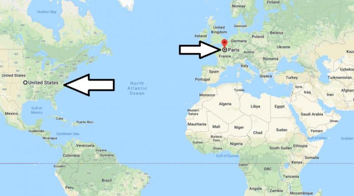 フランスの水の青い海と単純な政治的世界地図。3 D イラストレーションの写真素材・画像素材