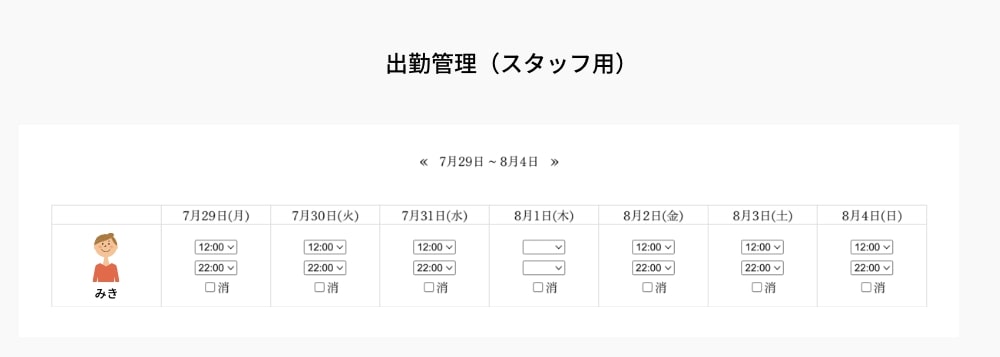 出勤簿の様式（テンプレート） - スタッフ管理ではじめる勤怠管理のシステム化