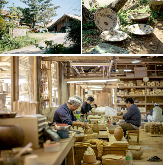 沖縄・読谷村 「やちむんの里」湯呑み 魚、タコ🐙:宮城三成作沖縄陶器やちむん陶芸宮城