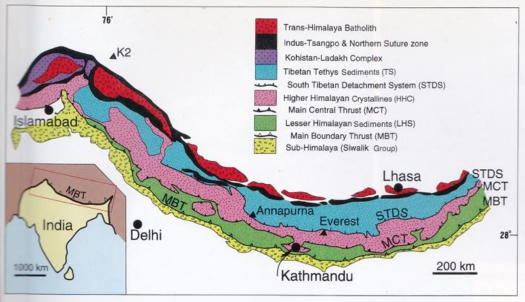 チベット高原に乗っかる色と形で気象予報士