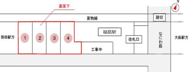 阪神電車「福島駅」からけんこう堂への道順