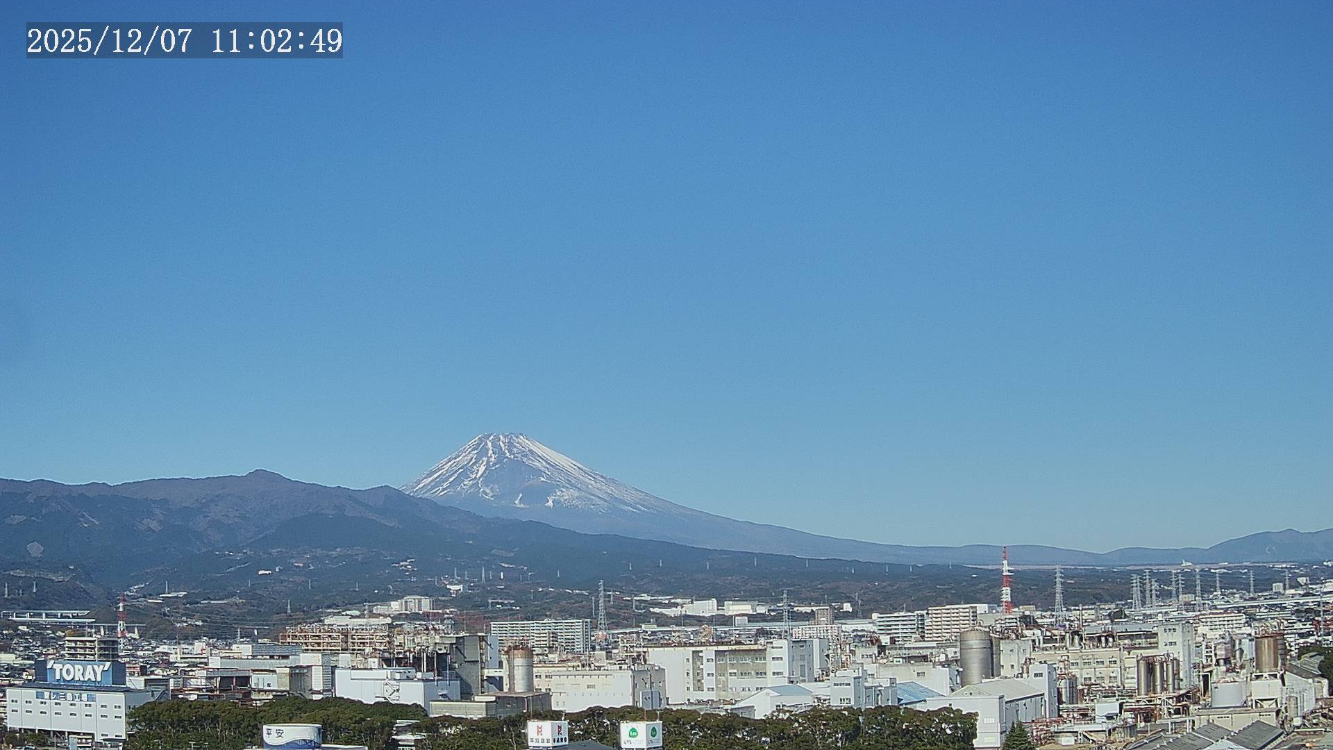 伊豆スカイラインから見える富士山ライブカメラと雨雲レーダー 静岡県函南町
