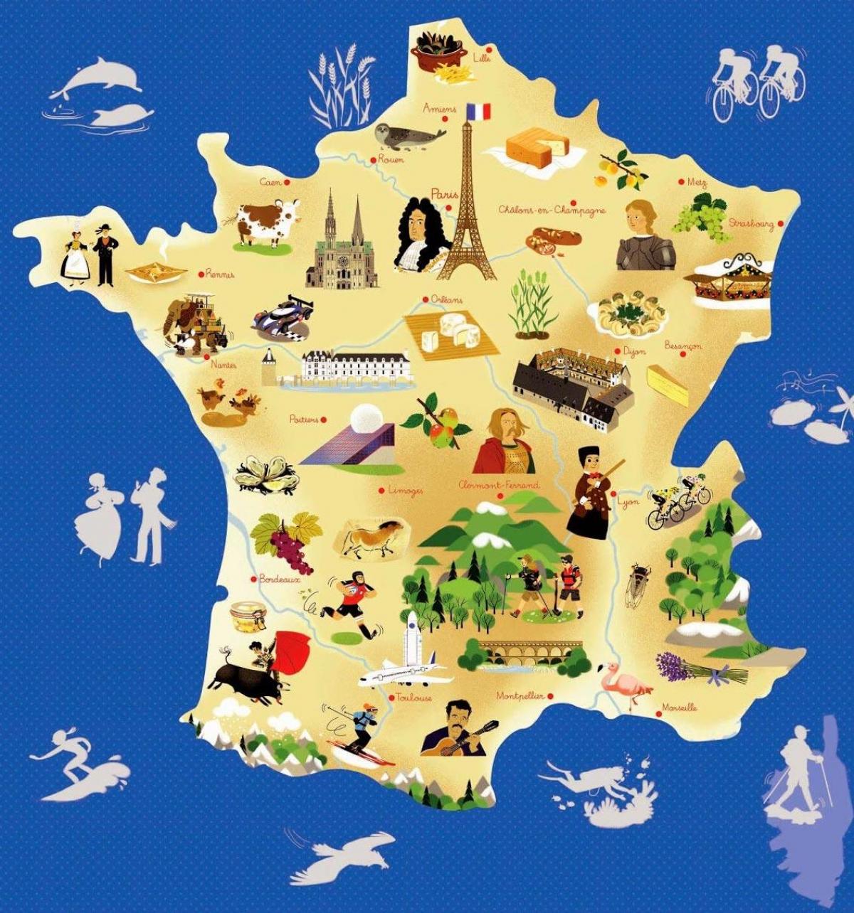 フランスワイン地図