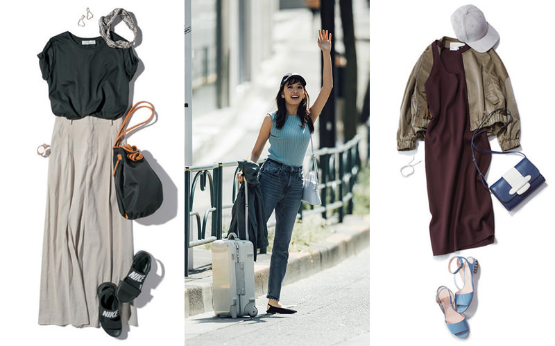 6泊7日の﻿旅行ワードローブ！ ファッションPRのおしゃれな着回し旅コーデを拝見 上枝みどりの7DAYS