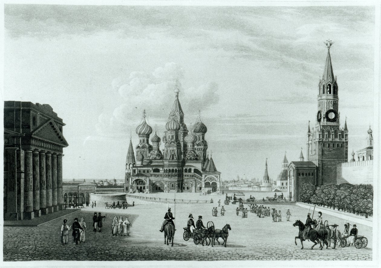 ロシア、モスクワの赤の広場のクレムリン、聖ワシリイ大聖堂。赤の広場、モスクワの主要な観光アトラクションです。の写真素材・画像素材 Image83991298