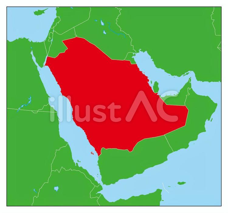 サウジアラビア首都リヤドに国境や重要な都市と政治地図。英語ラベルとスケーリングします。イラスト。のイラスト素材・ベクター Image 49356081
