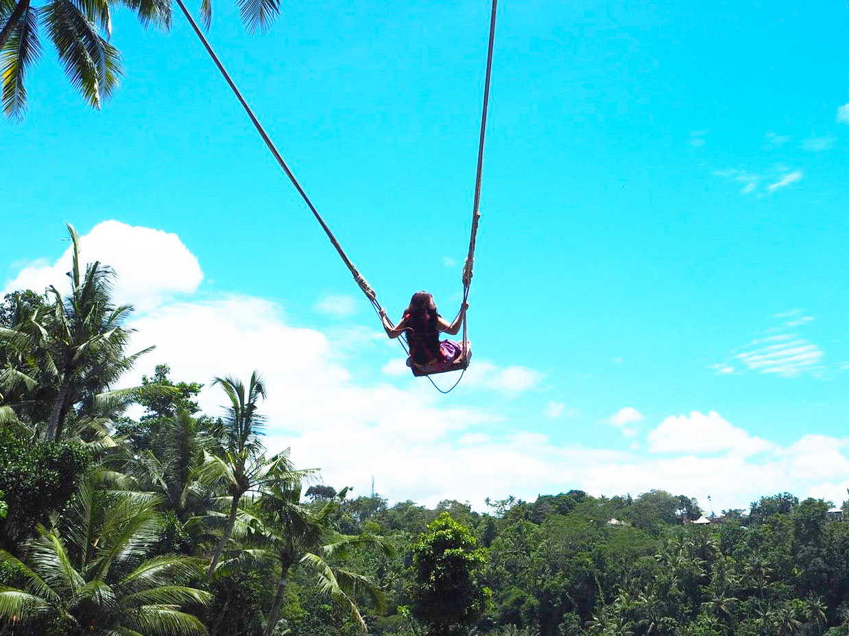 バリ島ウブドの ブランコ 特に男性におすすめ！インスタ映えか人生に映えるか