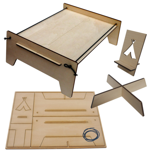 Amazon.co.jp: 香取製作所 ミニテーブル キャンプ工作キット ③miniテーブル&鍋敷き&スマホスタンド
