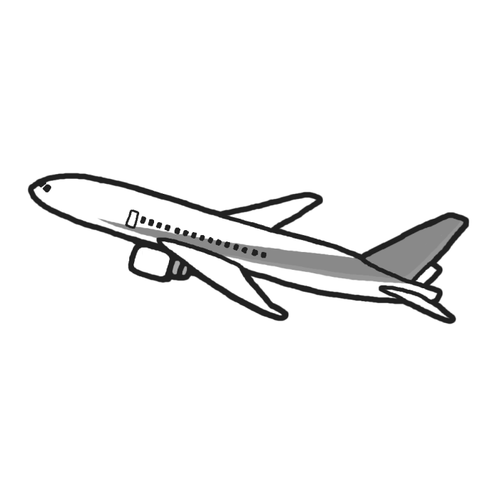 滑走路にジェット飛行機。民間航空会社から青空のリアルなイラストへの航空機の離陸Premiumベクトル素材