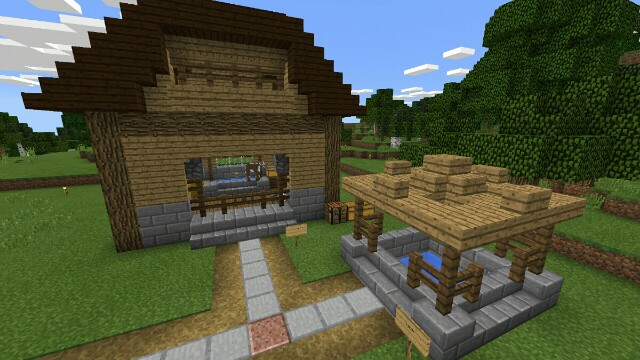 マイクラPE 開拓記 5 牧場作り―牛小屋編―