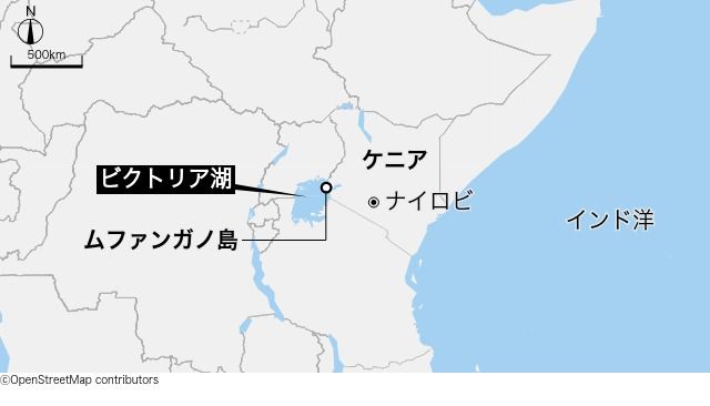 アフリカの人口密度マップは、大陸の地理について多くのことを明らかにしています。ナイル川とビクトリア湖沿いには、水の重要性がよくわかります。 :r MapPorn