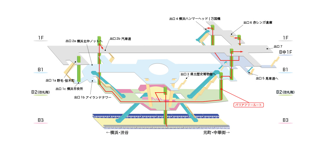 馬車道駅 横浜市中区 駅 の地図地図マピオン