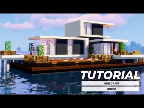 マイクラ プール付きのモダンな家の作り方 現代建築