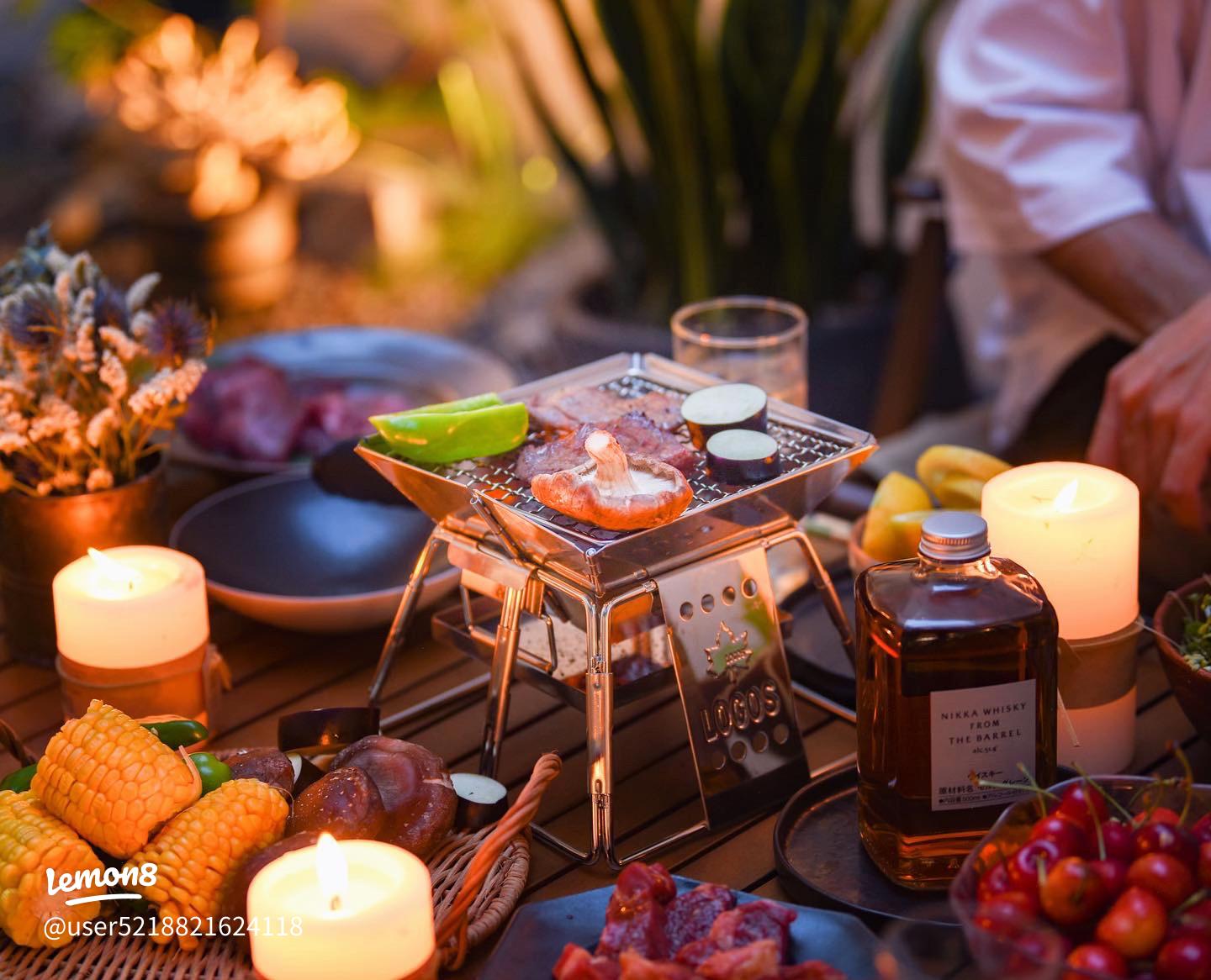 庭のある暮らしvlog 冬の庭でリラックス時間 お餅で簡単キャンプ飯 松ぼっくりで自然の着火剤