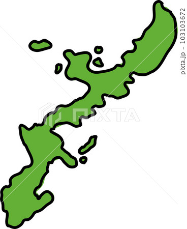 沖縄の形イラスト無料イラスト・フリー素材なら「イラストAC」