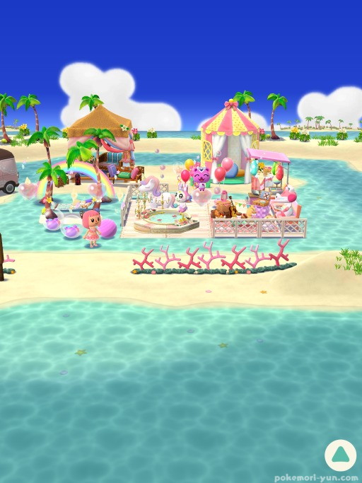 あつ森 オシャレな室内プール・こまちちゃんの別荘づくり ハピパラ