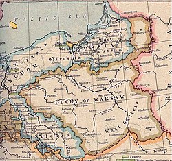 ワルシャワセンター地図-地下街などのワルシャワ市内中心部 Masovia-ポーランド
