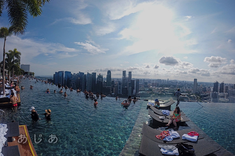 宿泊記 マリーナベイサンズ・インフィニティ―プールへ！・シンガポール旅30Kicking！世界の旅へ