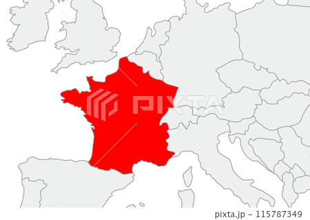 世界地図ポスタードイツ、西ヨーロッパ – Hotdogger