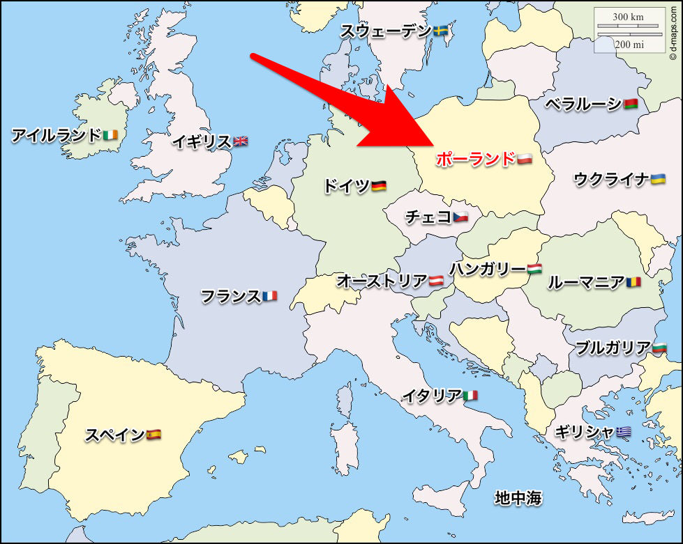 ヨーロッパの真ん中のポーランドの地図、ポーランド の接写、旅行のアイデア、ピン留めされた目的地、上面図、休暇とロードトリップのコンセプト、場所アイコン付きのカラフルな地図のイラスト素材・ベクターImage 190011162