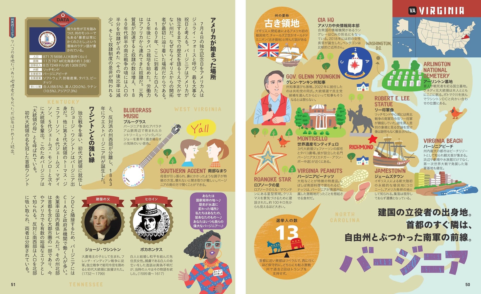 アメリカ全州マップと時差ニューヨーク便利帳