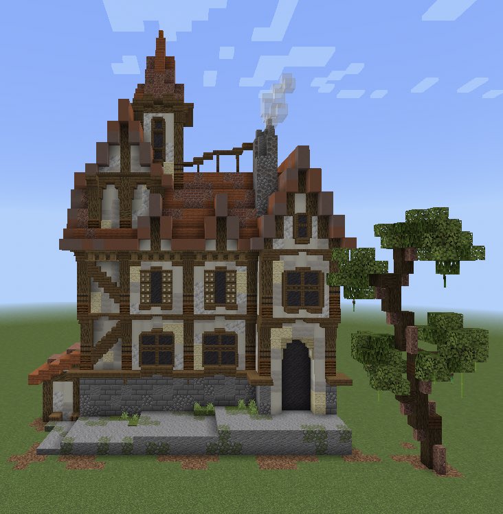 Java版1.19.3サバイバル テラコッタで洋風の家を作るまいまきのマイクラ日記