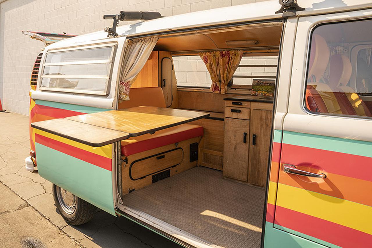 楽天市場 レトロなルックスのブリキ風 タープ付キャンピングカー 男の子