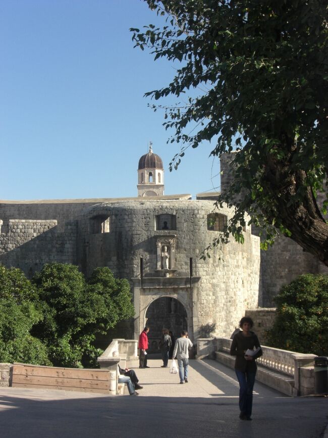 クロアチア・ドブロブニクと地中海 魔女の宅急便の舞台の Stock